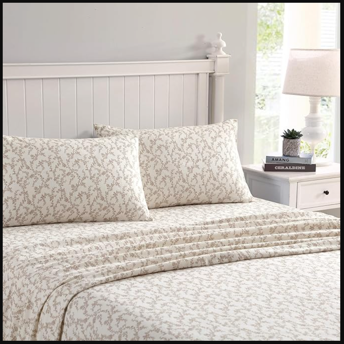 Sheet Set, Cotton Flannel Bedding, Brushed for Extra Softness & Comfort